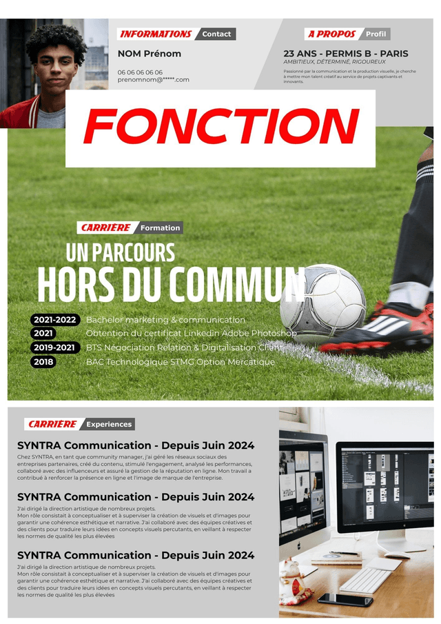CV thème L'équipe (Football)
